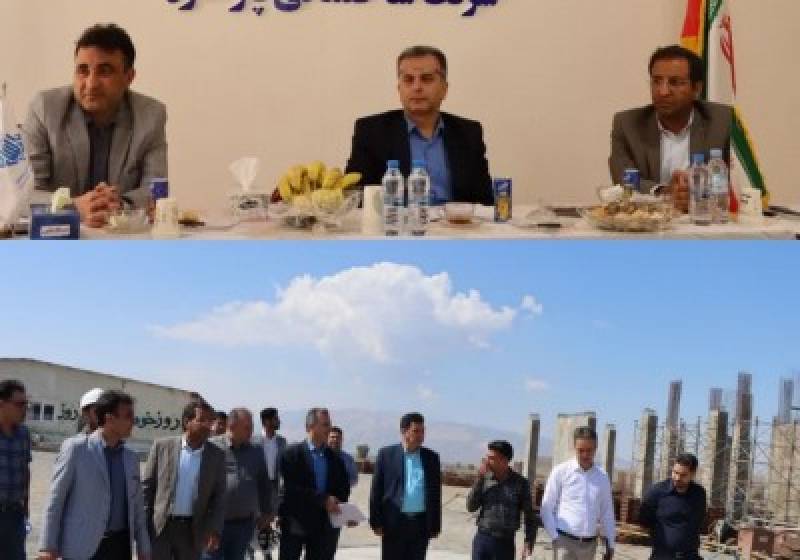 بازدید رئیس دانشگاه علوم پزشکی جیرفت با حضور مدیر اجرای طرح های ملی سازمان از پروژه در حال ساخت بیمارستان ۲۲۰ تختخوابی کهنوج